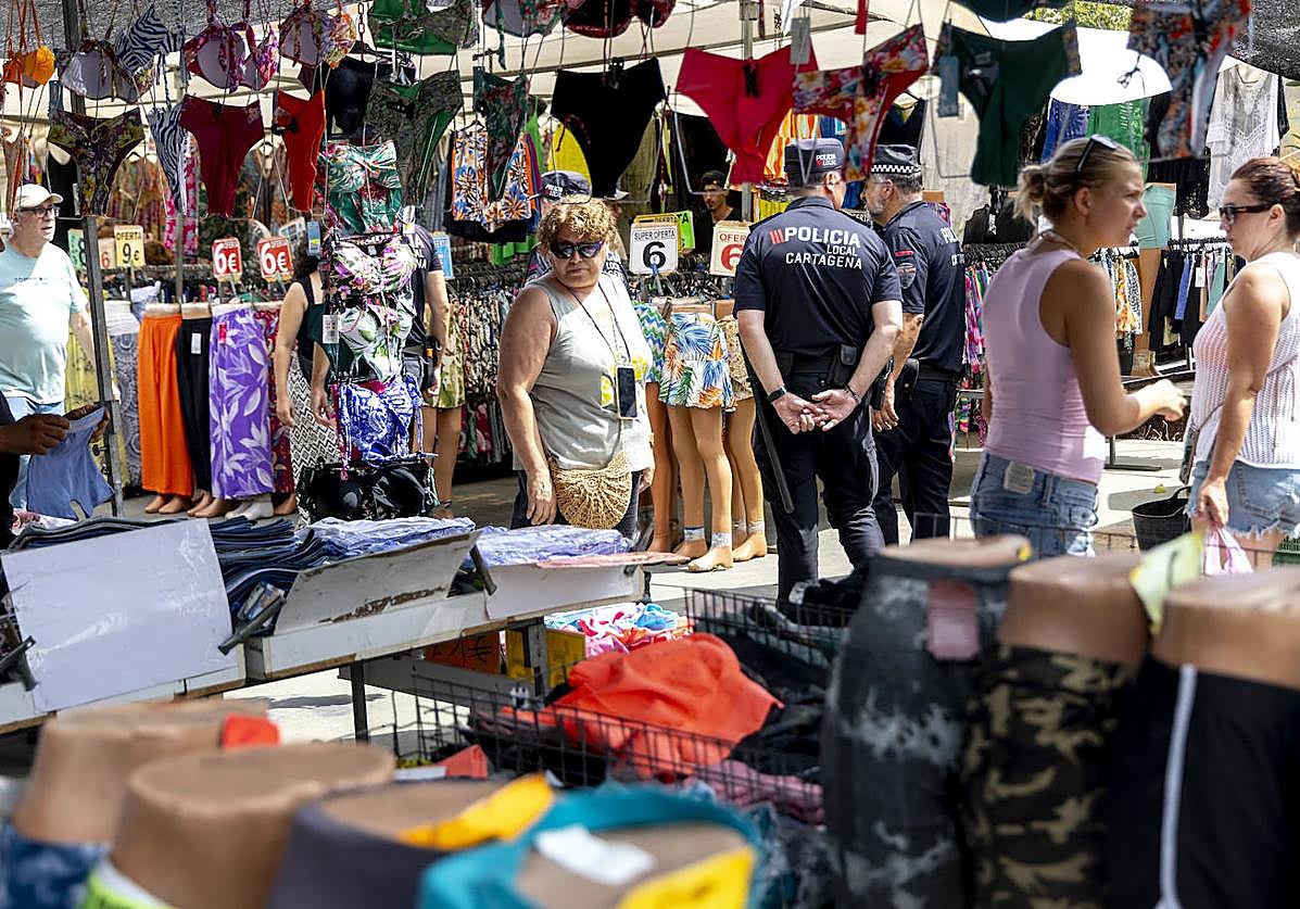Las imágenes del mercado de Cabo de Palos
