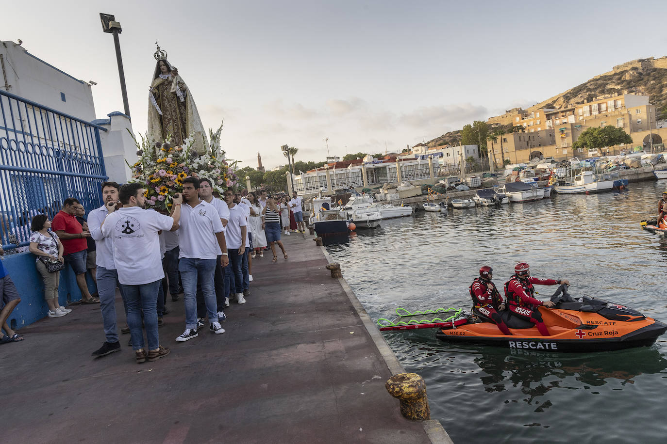 Procesión marítima de la Virgen del Carmen en Cartagena
