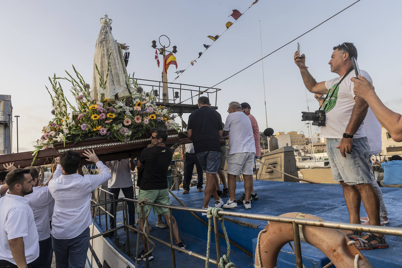 Procesión marítima de la Virgen del Carmen en Cartagena