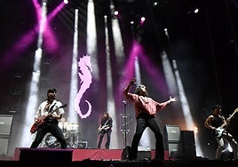 El grupo Arde Bogotá, el pasado mes de mayo, durante su concierto en el Warm Up.