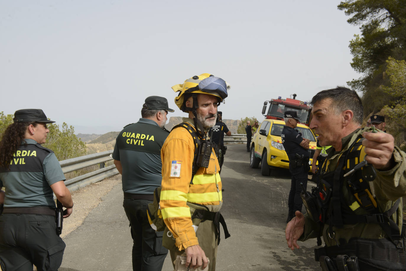Un incendio en la sierra de Altaona alarma a los vecinos de Murcia