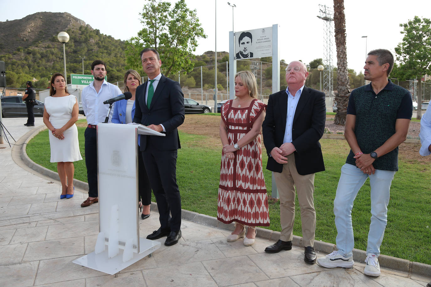 Una plaza recuerda a Miguel Ángel Blanco en Cartagena