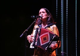 Julieta Venegas, este viernes, durante su concierto.