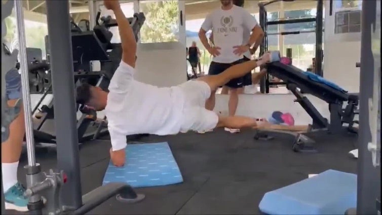 Último entrenamiento de Alcaraz antes de marcharse a París