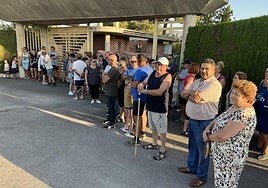 Concentración de vecinos afectados por los robos en zonas rurales.