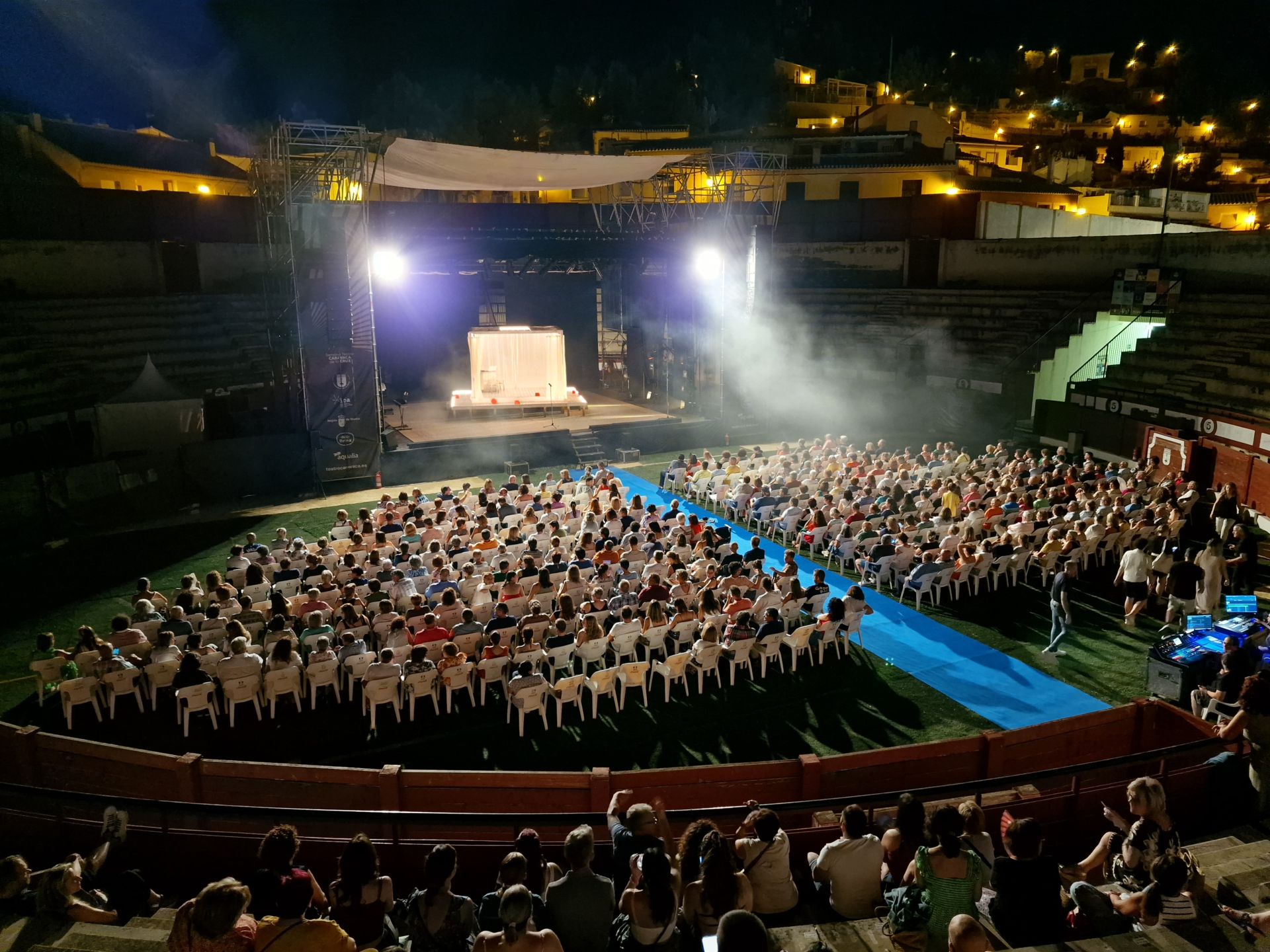 Imagen de la Plaza de Toros en una de las representaciones.