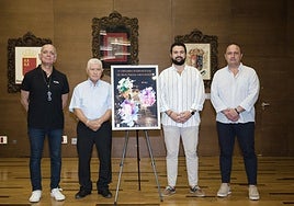 Juan Ramón Lucas, Antonio Meroño, Joaquín Zapata y Julio García Cegarra, en la presentación.