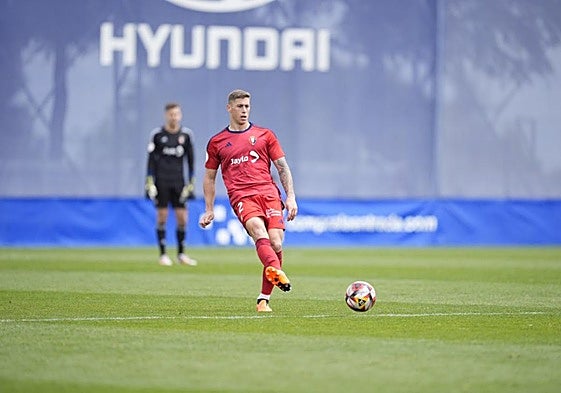 Jorge Moreno, durante su última etapa como jugador del Osasuna Promesas.