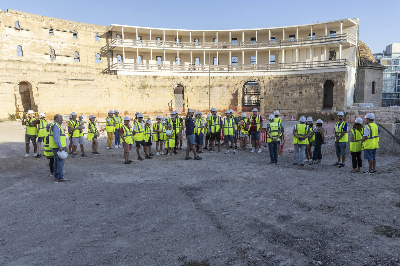 Primera visita al Anfiteatro Romano de Cartagena dentro del programa gratuito &#039;Abierto por obras&#039;