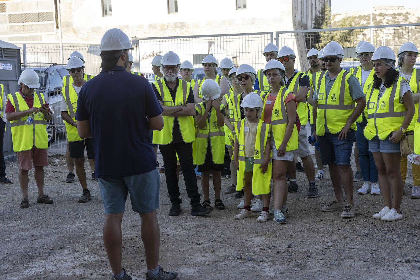 Primera visita al Anfiteatro Romano de Cartagena dentro del programa gratuito &#039;Abierto por obras&#039;