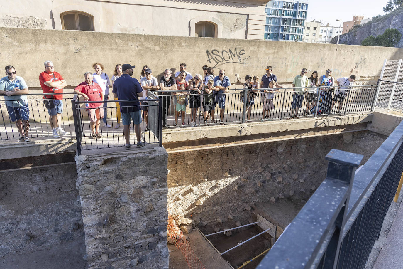 Primera visita al Anfiteatro Romano de Cartagena dentro del programa gratuito &#039;Abierto por obras&#039;