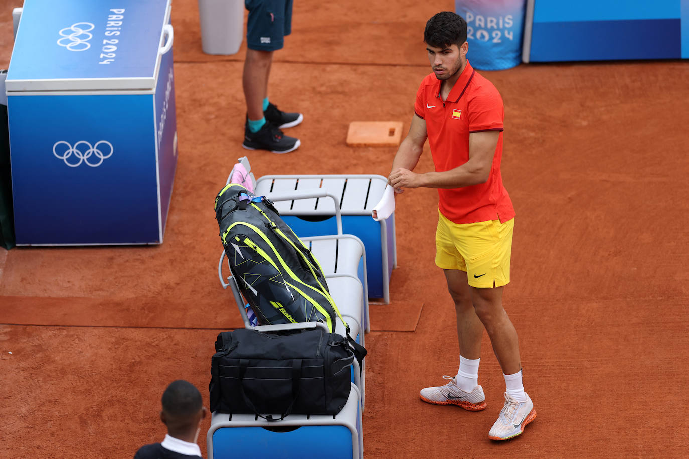 El debut de Alcaraz en los Juegos Olímpicos de París 2024, en imágenes