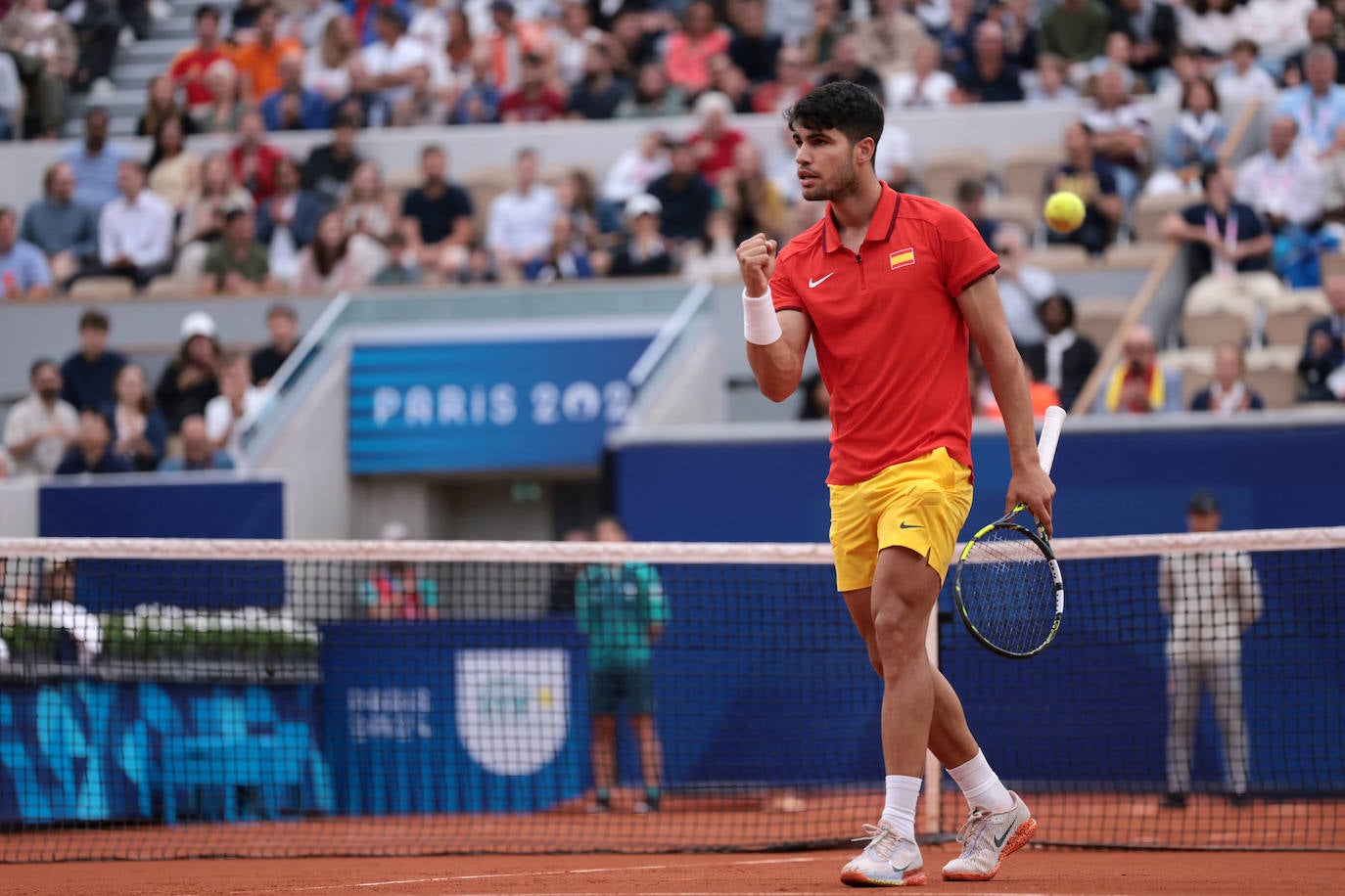 El debut de Alcaraz en los Juegos Olímpicos de París 2024, en imágenes