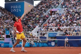 El debut de Alcaraz en los Juegos Olímpicos de París 2024, en imágenes