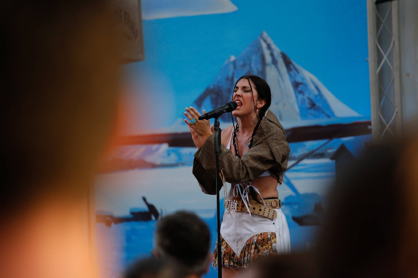 Queralt Lahoz en un concierto en Cartagena.