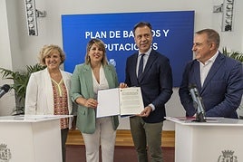 Paqui Martínez, Noelia Arroyo, Marcos Ortuño y Francisco Abril.