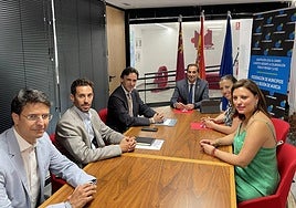 Reunión del consejero de Fomento e Infraestructura con los responsables de la Federación de Municipios de la Región de Murcia.
