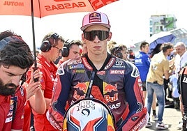 Acosta, en el pasado GP de Alemania, el 6 de julio, .