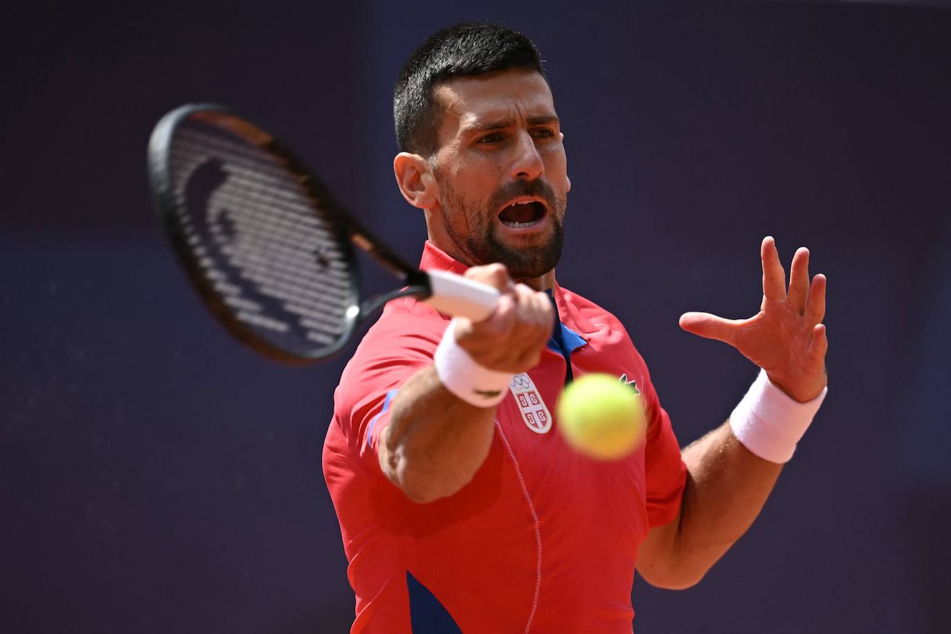 En imágenes, la final de tenis en los Juegos Olímpicos entre Carlos Alcaraz y Novak Djokovic