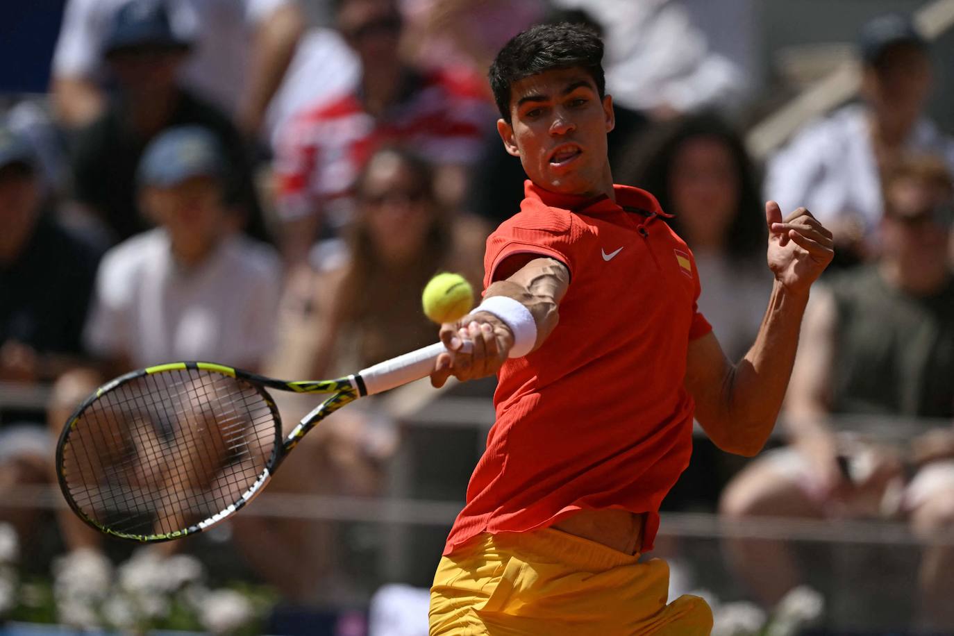 En imágenes, la final de tenis en los Juegos Olímpicos entre Carlos Alcaraz y Novak Djokovic