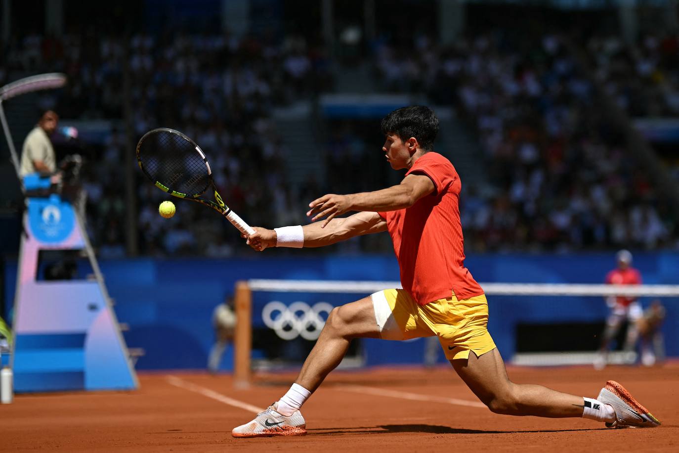 En imágenes, la final de tenis en los Juegos Olímpicos entre Carlos Alcaraz y Novak Djokovic