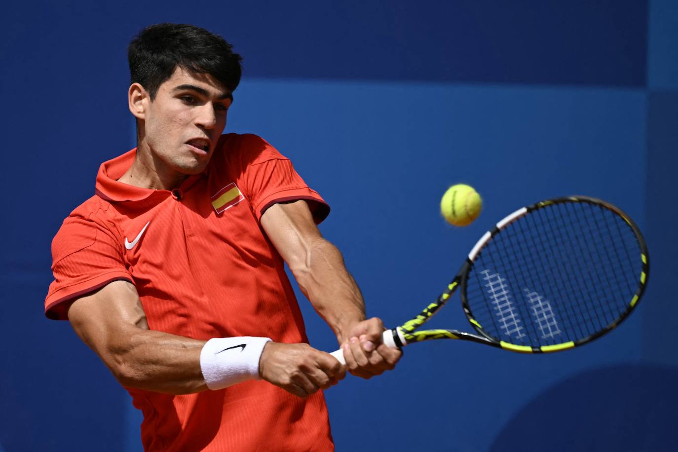 En imágenes, la final de tenis en los Juegos Olímpicos entre Carlos Alcaraz y Novak Djokovic