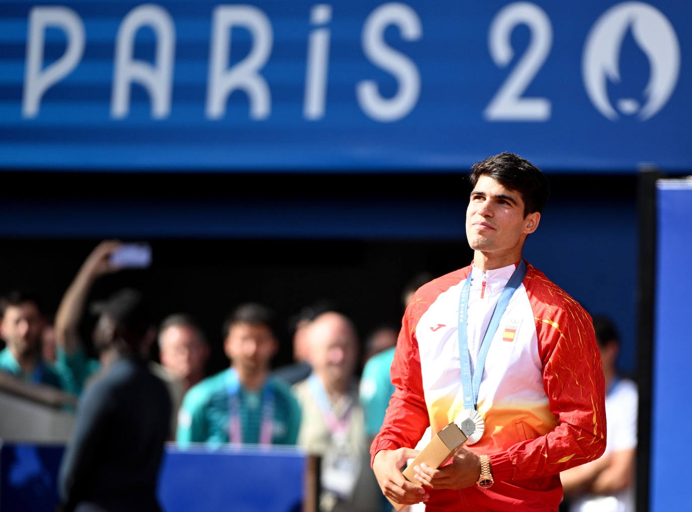 En imágenes, la final de tenis en los Juegos Olímpicos entre Carlos Alcaraz y Novak Djokovic