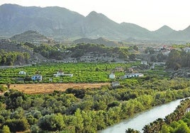 Vistas del Valle de Ricote desde el mirador Alto de Bayna.