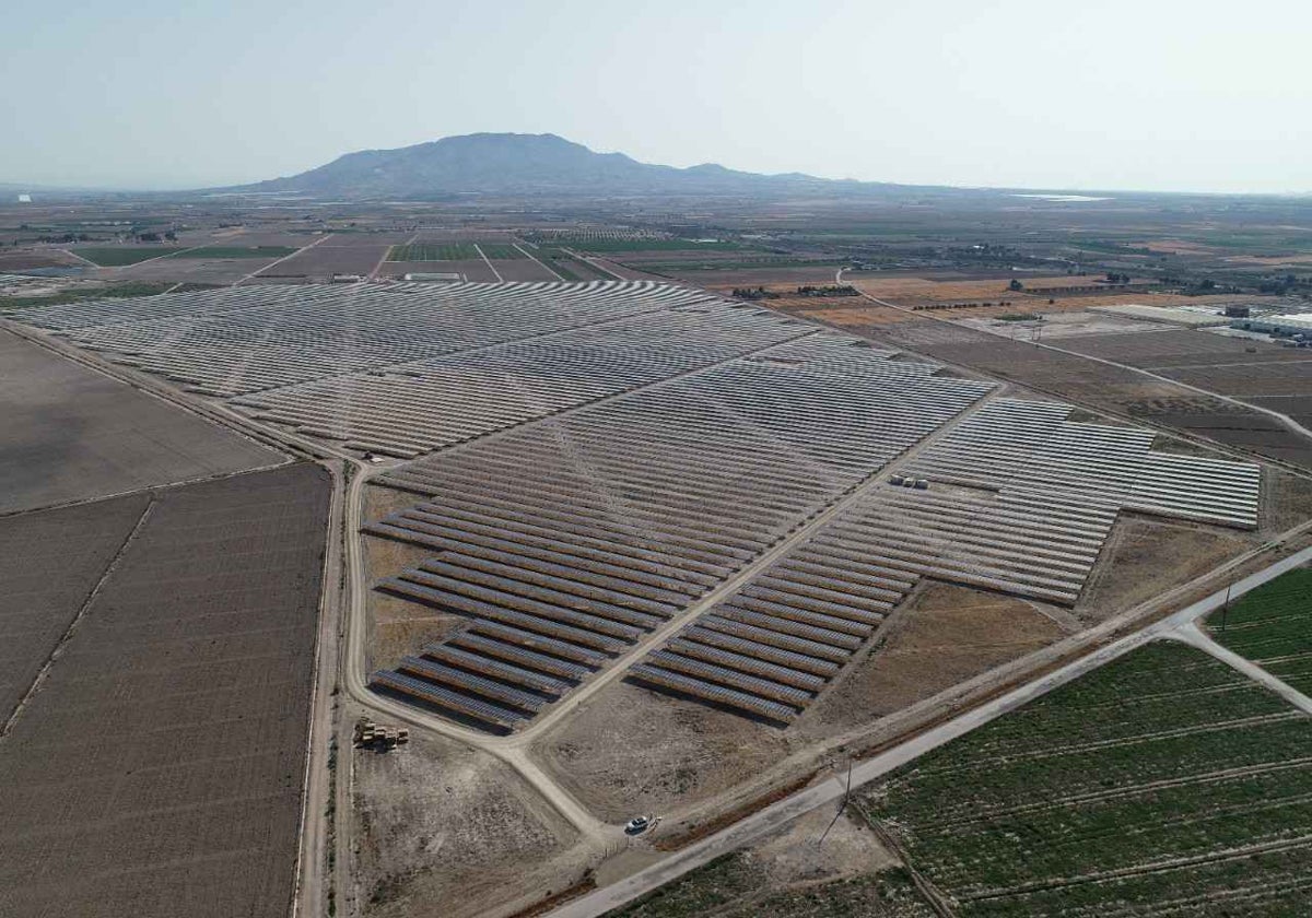 Parque solar de la filial de renovables de Endesa en Totana.