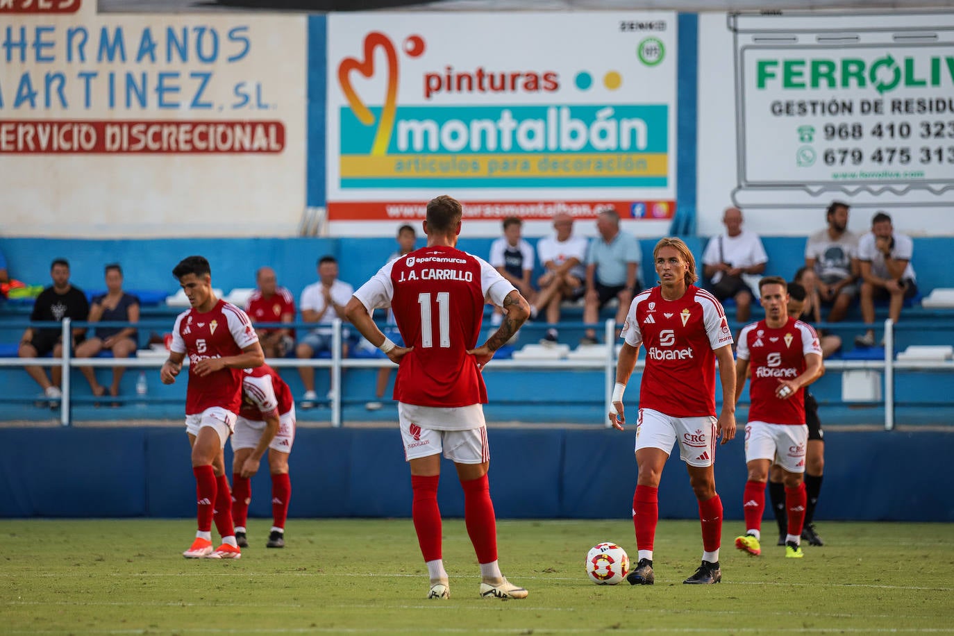 En imágenes, el partido entre el Águilas y el Real Murcia