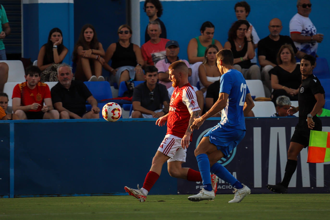 En imágenes, el partido entre el Águilas y el Real Murcia