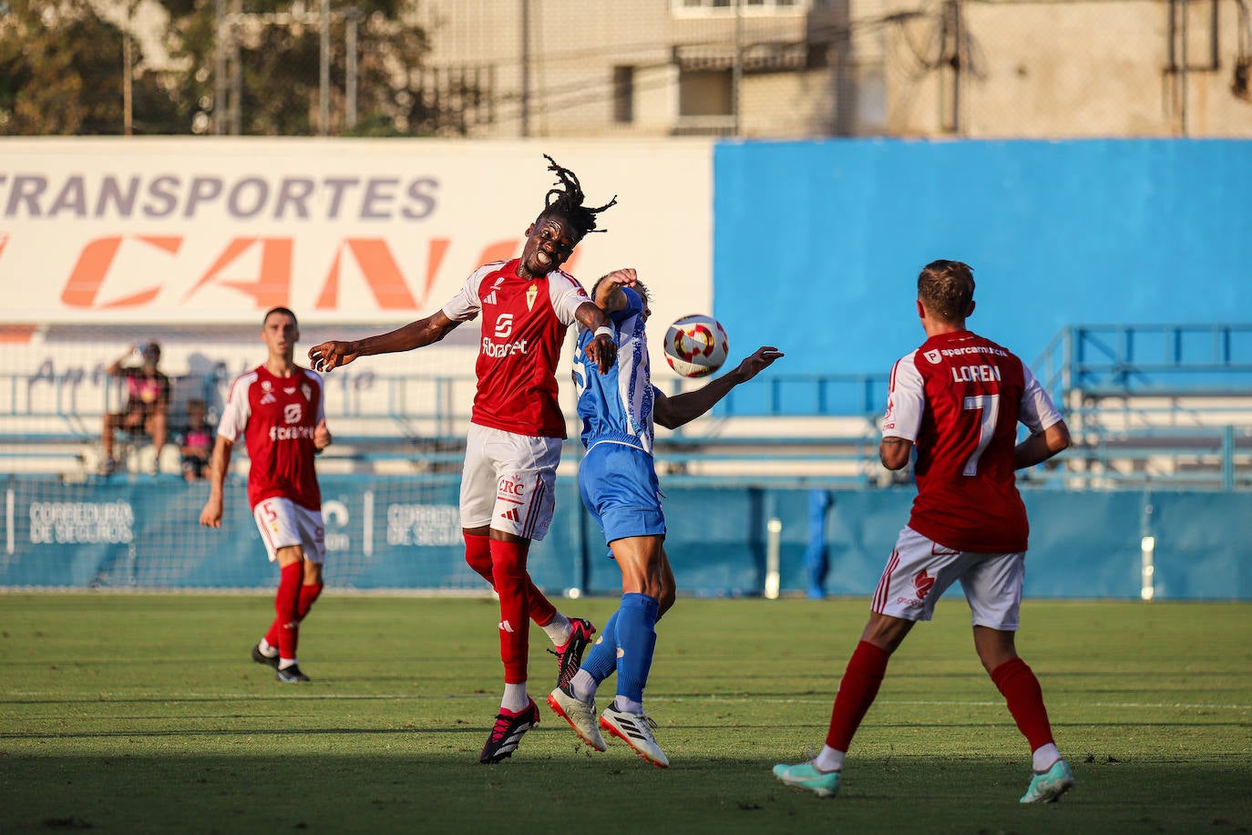 En imágenes, el partido entre el Águilas y el Real Murcia