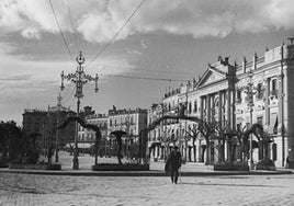 Hace un siglo. EL Ayuntamiento de Murcia, sede histórica del poder municipal en la ciudad.