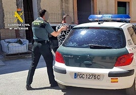 Detención del presunto delincuente en Cehegín.