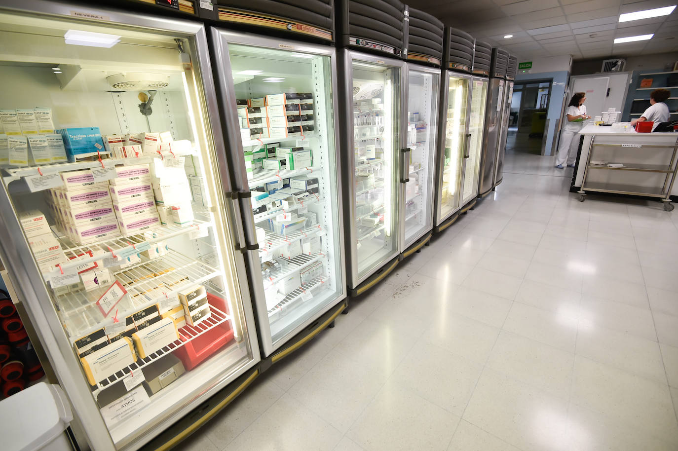 El servicio de Farmacia del Hospital Reina Sofía de Murcia, en imágenes