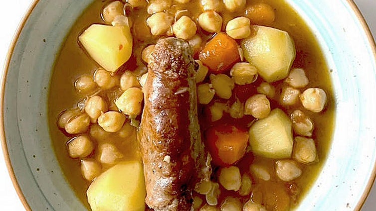 Garbanzos con criollos