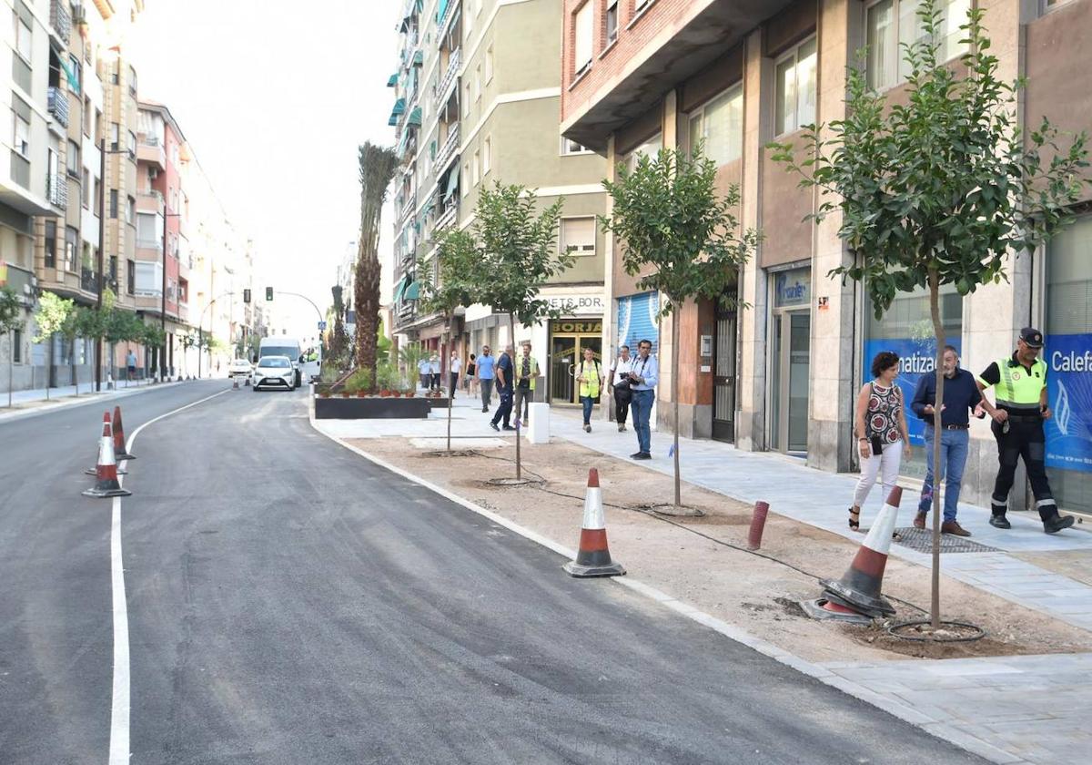 Las obras en el Corredor Verde del Oeste, hace unas semanas.