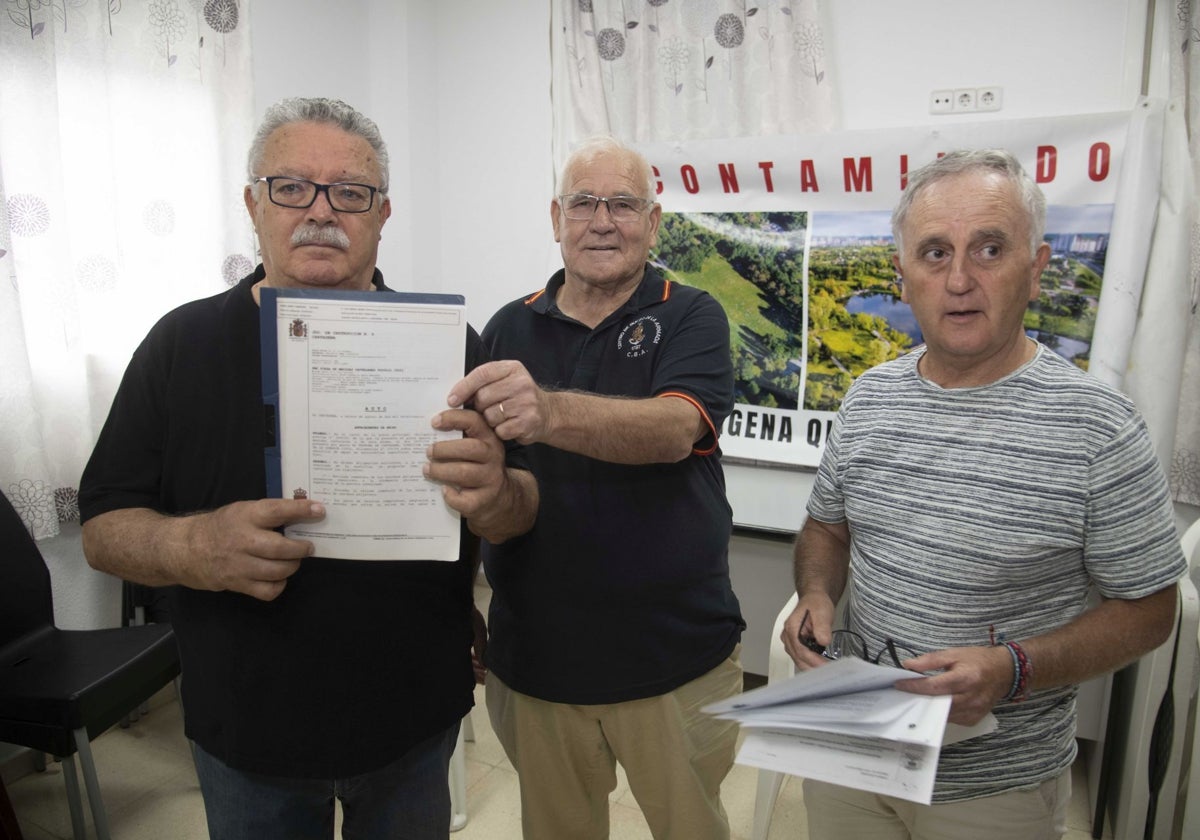 Pedro Gálvez, Fulgencio Sánchez y José Manuel Muñoz, en la rueda de prensa ofrecida este jueves.