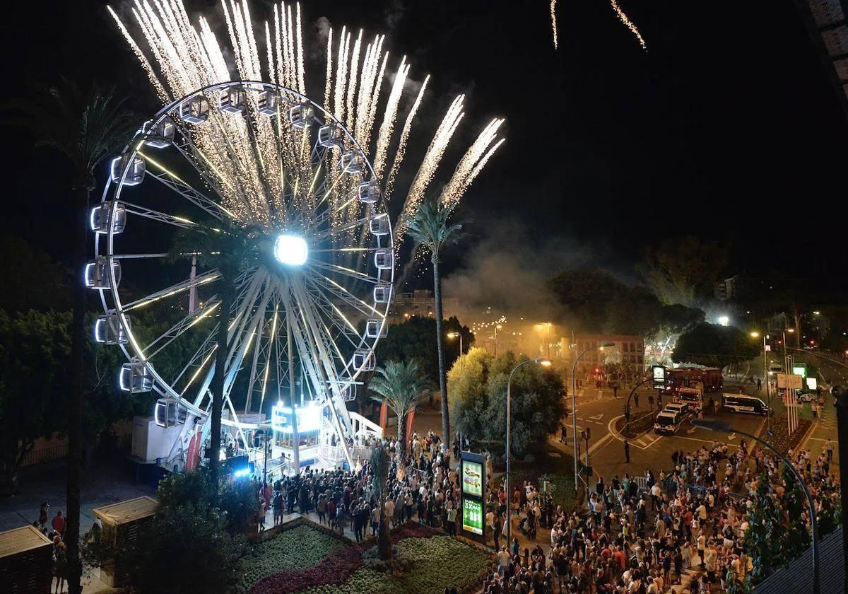 La noria panorámica instalada en la Feria de Murcia el año pasado.