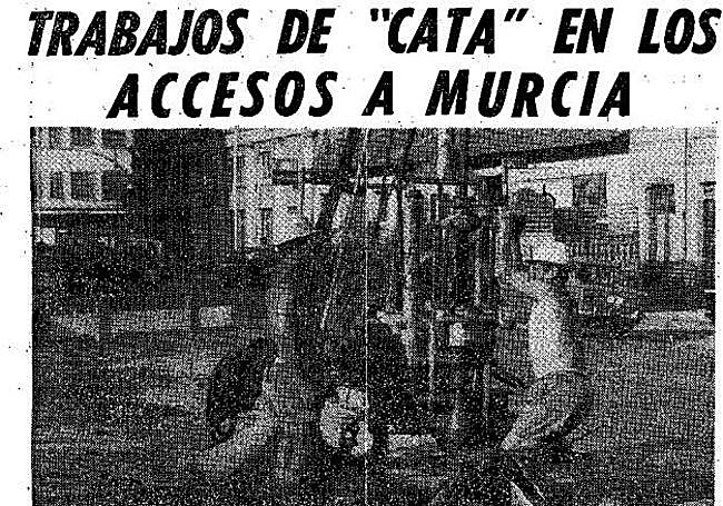 El diario 'Línea' publicaba así el inicio de las obras de los nuevos accesos a la capital para solucionar el problema del tráfico.