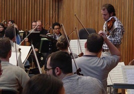 Imagen de un ensayo de la Orquesta Sinfónica de la Región de Murcia