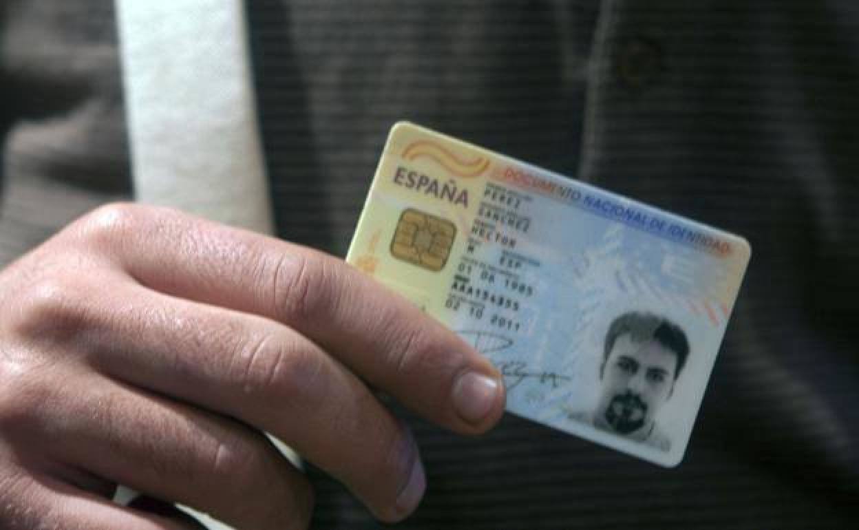 Imagen de archivo de un DNI.