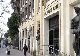 El Palacio de Justicia de Murcia, en una foto de archivo.