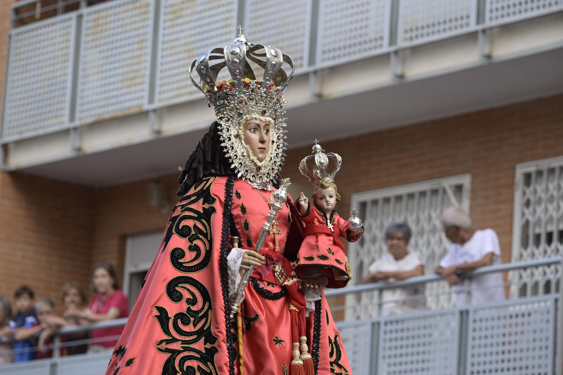 La bajada de la Virgen de la Fuensanta a la Catedral de Murcia, en imágenes