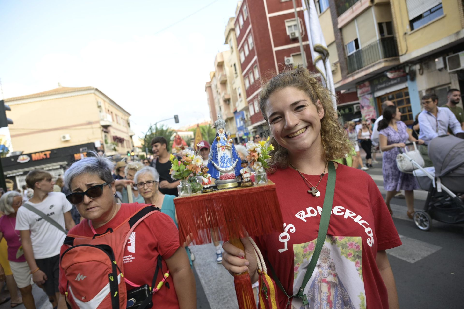 La bajada de la Virgen de la Fuensanta a la Catedral de Murcia, en imágenes