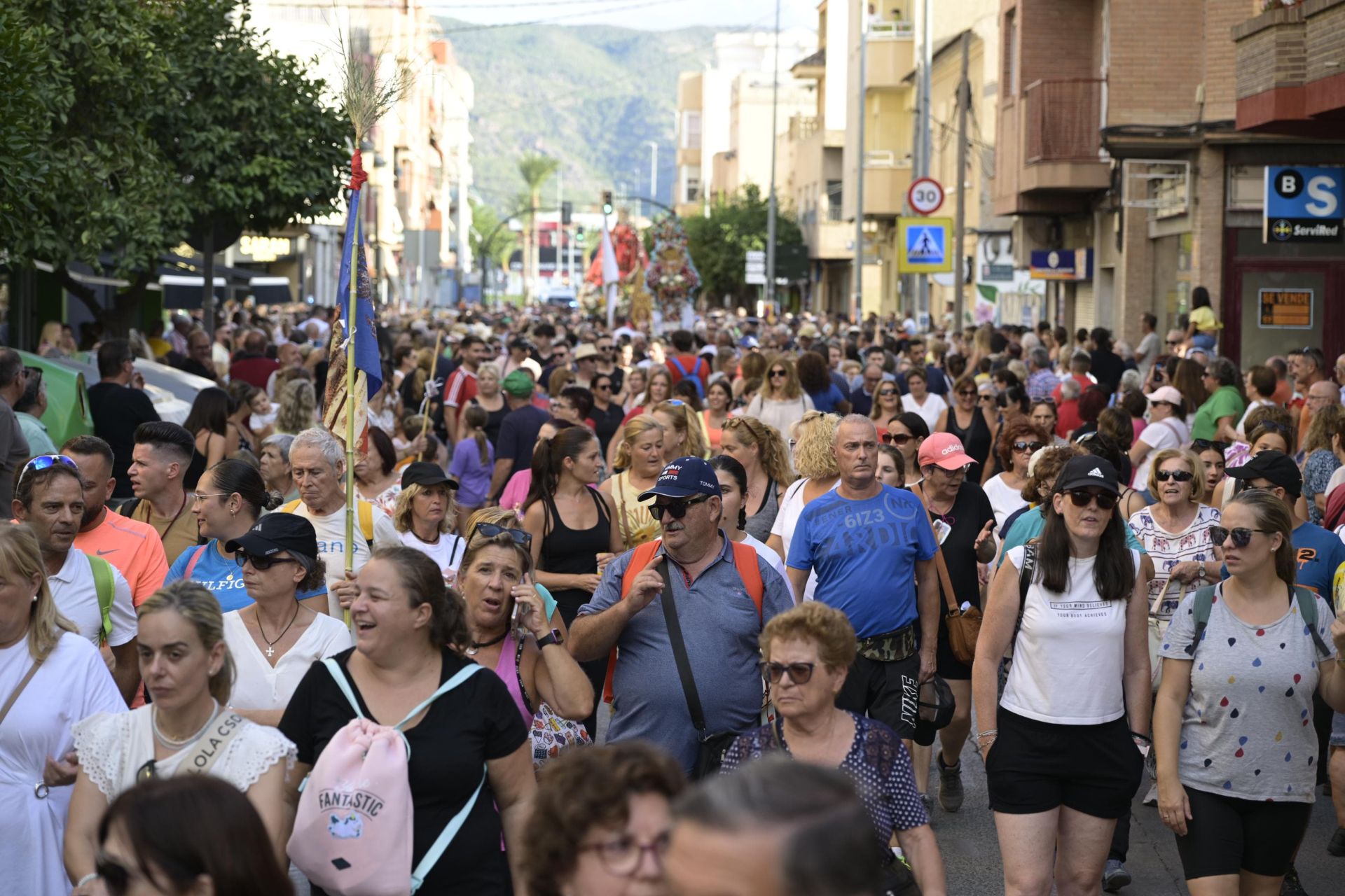 La bajada de la Virgen de la Fuensanta a la Catedral de Murcia, en imágenes