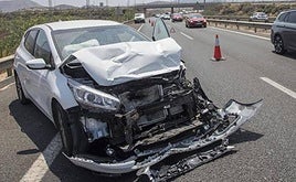 Un accidente en la A-30, en una imagen de archivo.