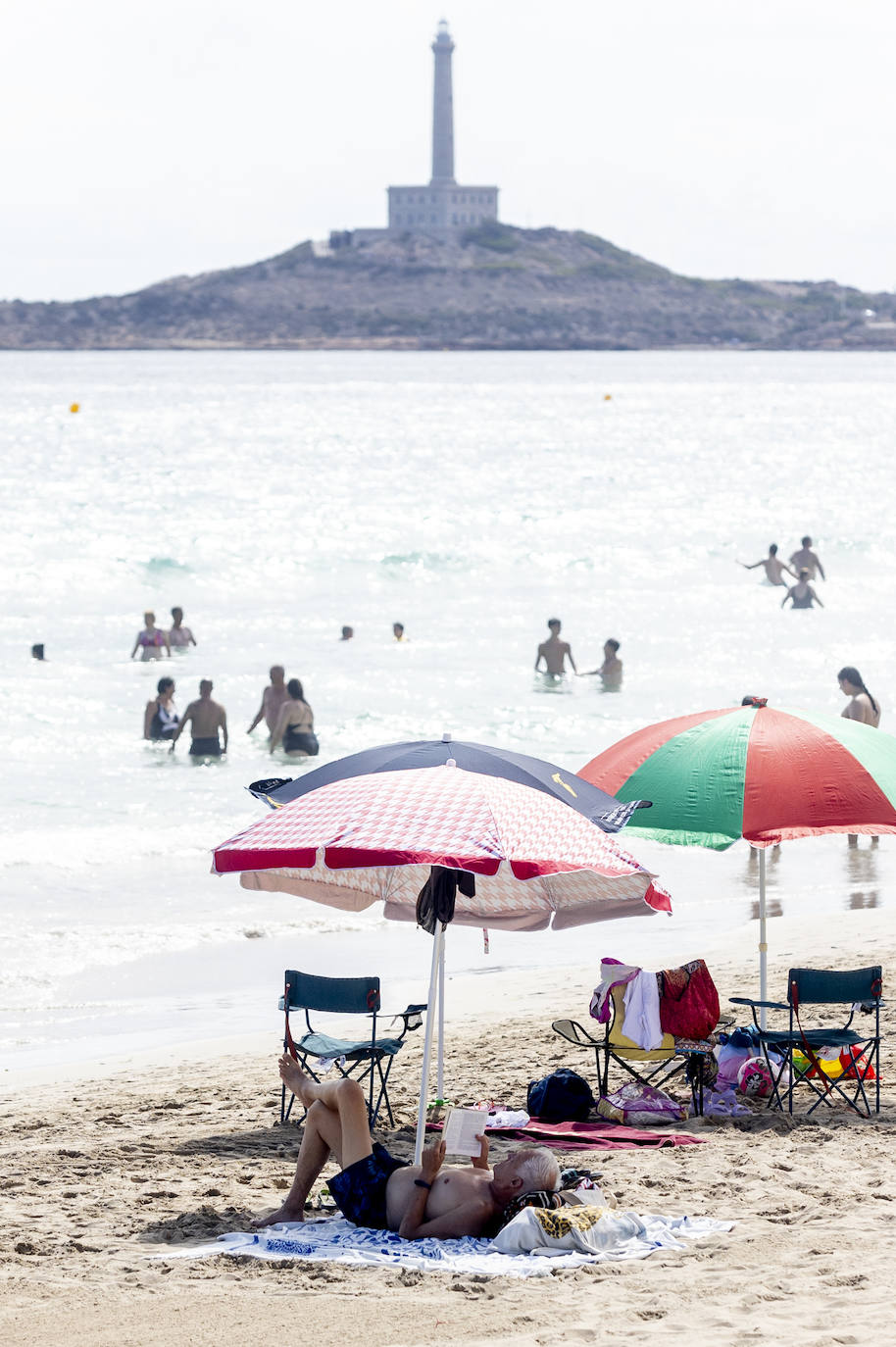 Alta ocupación en La Manga, en imágenes