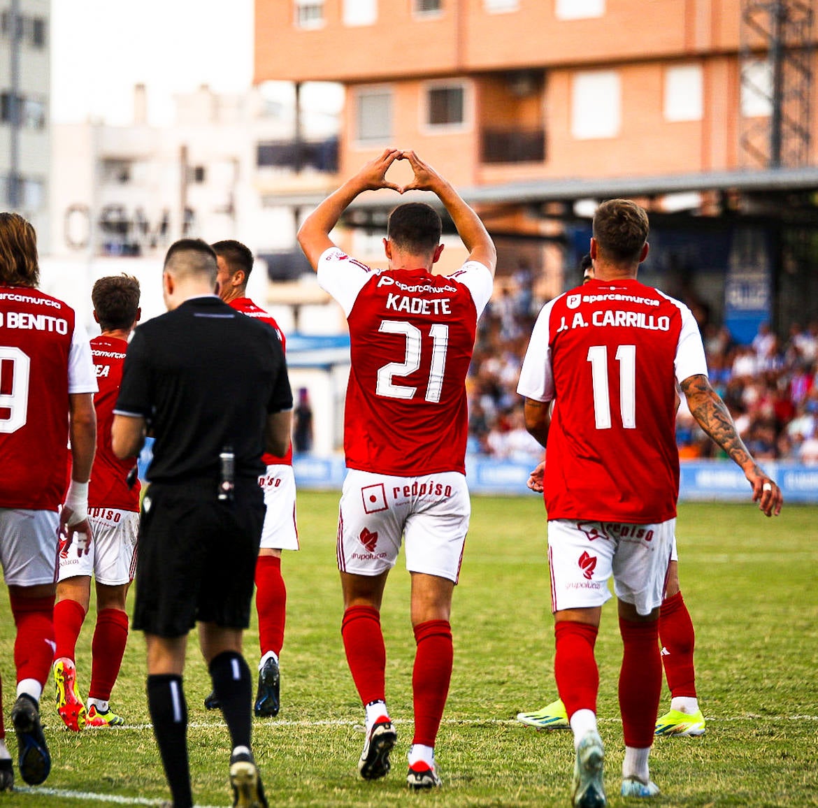 La victoria del Real Murcia frente al Alcoyano, en imágenes