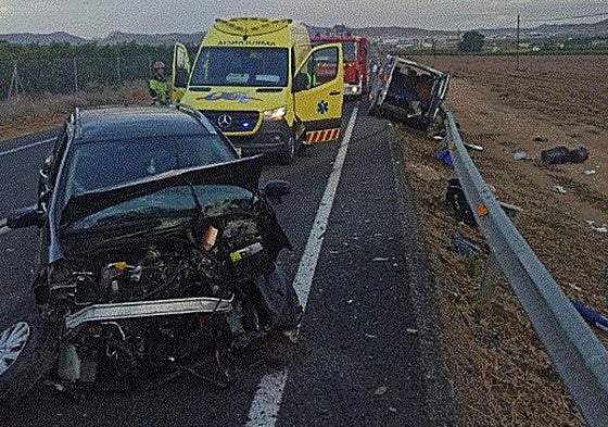 El estado del coche tras el accidente.